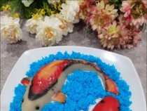 Resep Sticky Fish Cake, Kue Keranjang Berbentuk Ikan Koi