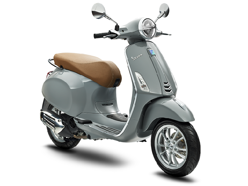 Vespa Primavera warna Grey Materia.