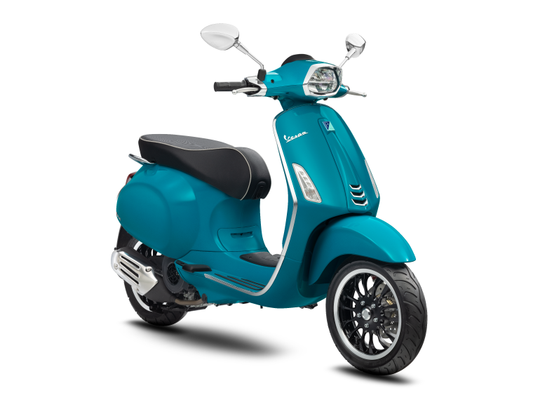 Vespa Sprint warna Blue Audace.