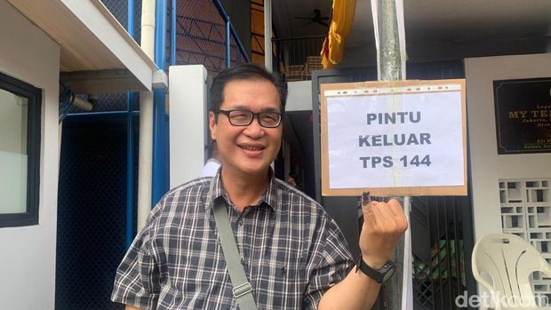 antusiasme warga ikuti pencoblosan ulang di TPU Sunter Jaya, Jakarta Utara (Mulia/detikcom)