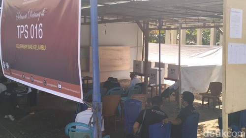 Suasana pemungutan suara ulang di TPS 16 Wae Kelambu, Labuan Bajo, Manggarai Barat, NTT, Sabtu (24/2/2024) (Ambrosius Ardin)
