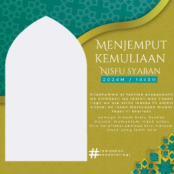 Twibbon Nisfu Syaban 2024