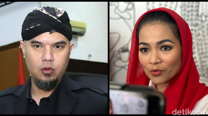 Ahmad Dhani dan Puti Guntur Soekarnoputri, caleg DPR RI dari dapil neraka Jatim I Surabaya-Sidoarjo.
