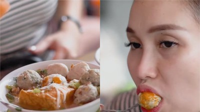 Serunya Ayu Ting Ting Saat Jadi Food Vlogger, Makan Bakso hingga Sate