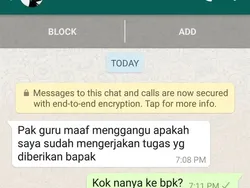 Chat Salah Ketik Murid dan Guru, Jadi Kangen Sekolah