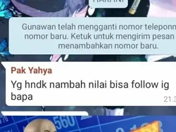 Chat Salah Ketik Murid dan Guru, Jadi Kangen Sekolah