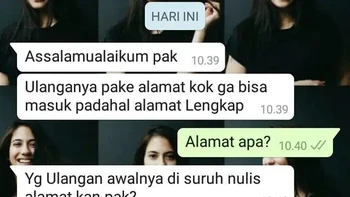 Ternyata diminta alamat email. Foto:X/txtdaripelajar