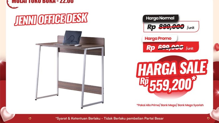 Meja kerja di Transmart Full Day Sale