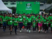 Potret Ribuan Peserta Meriahkan Lomba Lari di Bogor