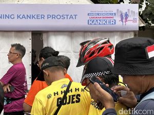 Antusiasme Bapak-bapak Ikut Skrining Kanker Prostat di CFD Jakarta