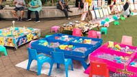 Ada tempat bermain pasir sintetis, masak-masakan, dan pemancingan. (Foto: Elia Amaliana/detikJabar)