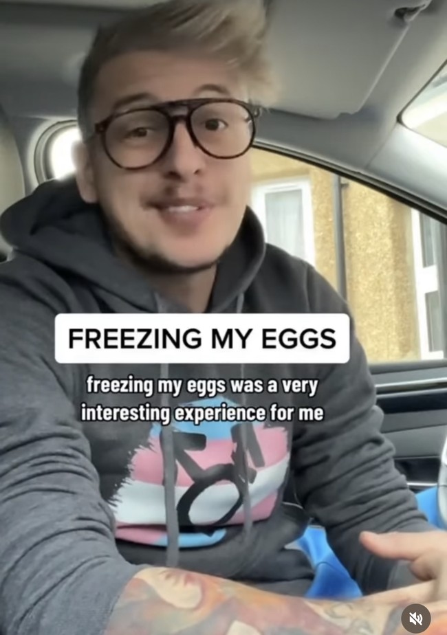 Taylor memulai transisinya sebagai pria dari 2017 dengan melakukan injeksi testosteron. Namun sebelum perjalanannya menjadi pria, transgender 40 tahun itu memutuskan untuk membekukan sel telur. Foto: Dok. Instagram