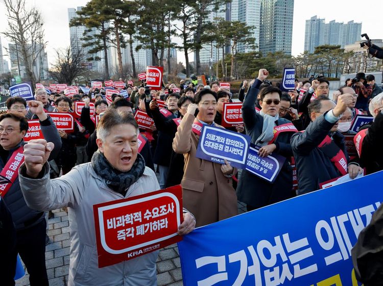 Aksi Long March Ratusan Dokter di Korsel Protes Kebijakan Pemerintah