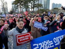 Aksi Long March Ratusan Dokter di Korsel Protes Kebijakan Pemerintah