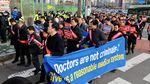 Aksi Long March Ratusan Dokter di Korsel Protes Kebijakan Pemerintah