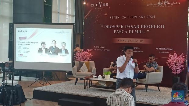 Diskusi Elevee Residences mengenai Prospek Pasar Properti Pasca Pemilu. (CNBC Indonesia/Ferry Sandi)