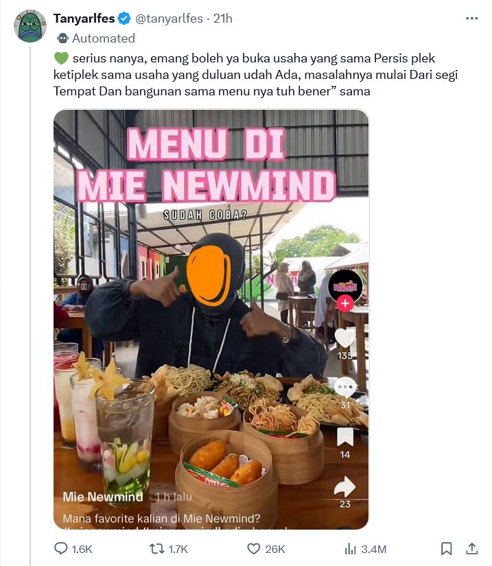 Restoran mie pedas mirip Mie Gacoan