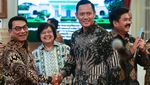 Momen AHY dan Moeldoko Salaman Sebelum Sidang Kabinet
