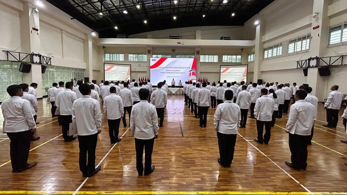 Pegawai KPK menyampaikan minta maaf sebagai sanksi terkait pungli di rutan KPK