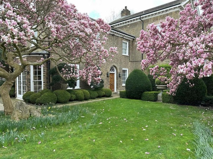 Penampakan taman di rumah Freddie Mercury
