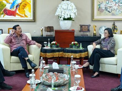 Saat Luhut Bertamu ke Kantor Sri Mulyani