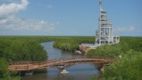 Tower setinggi 45 meter itu menjadi landmark wisata baru Kota Langsa dengan daya tarik ekowisata, konservasi dan penelitian di hutan mangrove seluas 8.000 hektare tersebut.