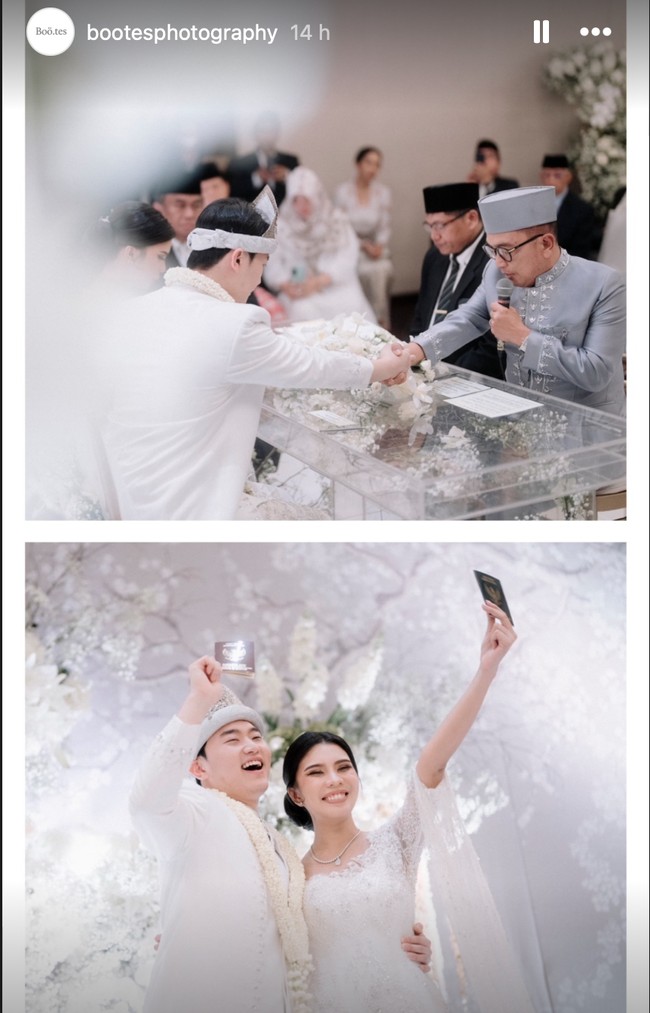 Park Younggwang diketahui sudah mualaf sebelum menikahii Rachelly. Prosesi ijab kabul pun berlangsung dengan lancar dan khidmat. Foto: Instagram/@rachellyahya/@bootesphotography