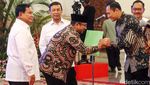 Momen AHY Hadiri Sidang Kabinet Perdana di Istana