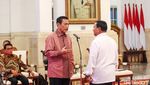 Momen AHY Hadiri Sidang Kabinet Perdana di Istana