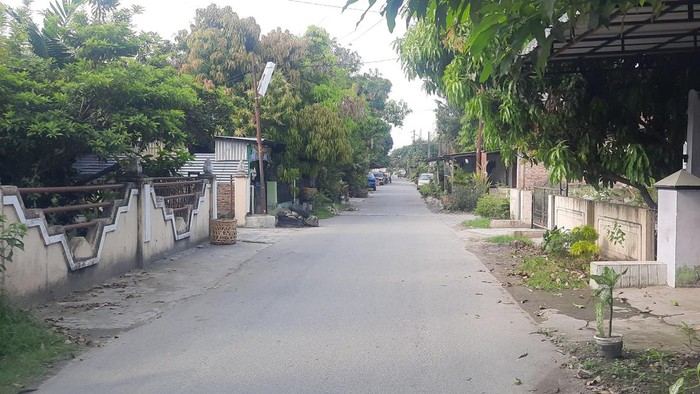 Suasana di Asrama TNI Glugur Hong Medan. (Felicia Gisela br Sihite/detikSumut)