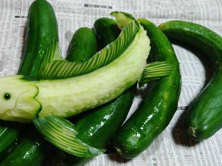 Keren Parah! Foto Ukiran dari Sayur dan Buah Bikin Terperangah