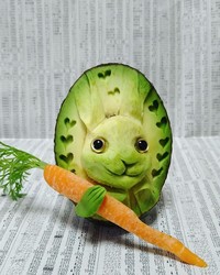 Ukiran dari sayur dan buah