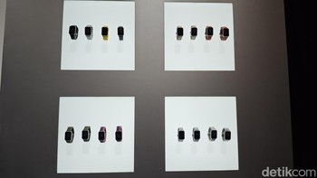 Xiaomi Band 8 Pro dengan beragam pilihan tali. Foto: Agus Tri Haryanto/detikINET