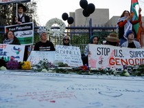 Aksi Solidaritas Warga AS untuk Aaron Bushnell yang Bakar Diri Bela Palestina