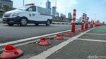 Duh! Stick Cone di Flyover Kuningan Rusak