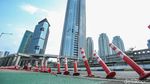 Duh! Stick Cone di Flyover Kuningan Rusak