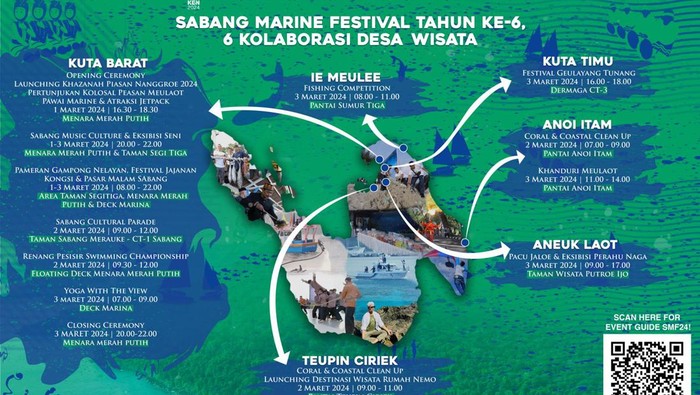 Event Sabang Marine Festival (SMF) 2024 digelar akhir pekan ini di pulau ujung barat Indonesia. (Foto: Istimewa).