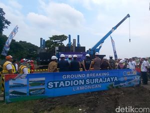 Pembangunan Stadion Surajaya Dimulai, Desember Ditargetkan Rampung