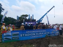 Pembangunan Stadion Surajaya Dimulai, Desember Ditargetkan Rampung