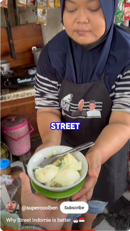 YouTuber asal China setuju dengan racikan Indomie di warkop lebih enak
