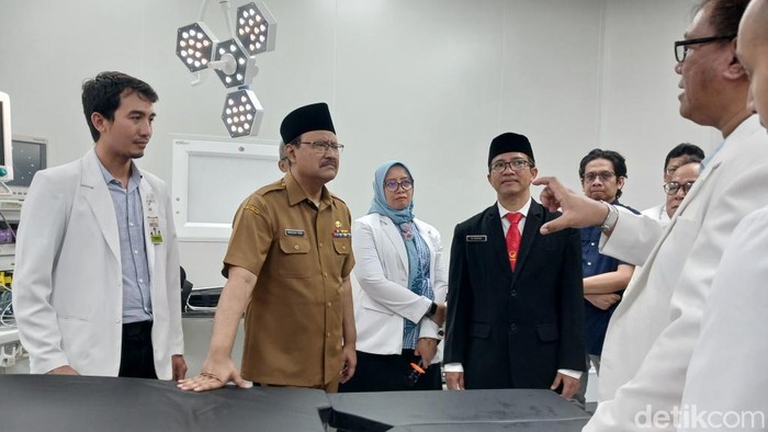 Instalasi kamar operasi di RSUD dr R Soedarsono Kota Pasuruan.