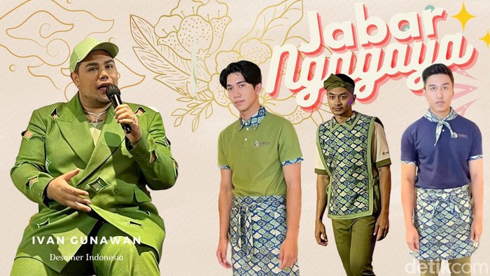 Ivan Gunawan membuat desain untuk seragam pegawai restoran di Bandung.