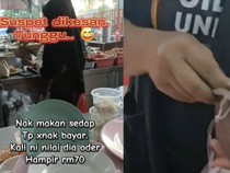 Kacau! Wanita Ini Diduga Sering Curi Nasi Bungkus di Warung