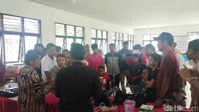 Kementerian Sosial (Kemensos) RI adakan pelatihan kerja bagi disabilitas dan Kelompok Rentan di Kupang, Nusa Tenggara Timur (NTT) (Brigitta Belia/detikcom)
