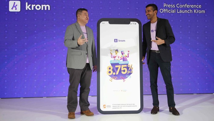 Kredivo Group resmi meluncurkan layanan perbankan digital bernama Krom. Layanan digital ini menyasar generasi muda.