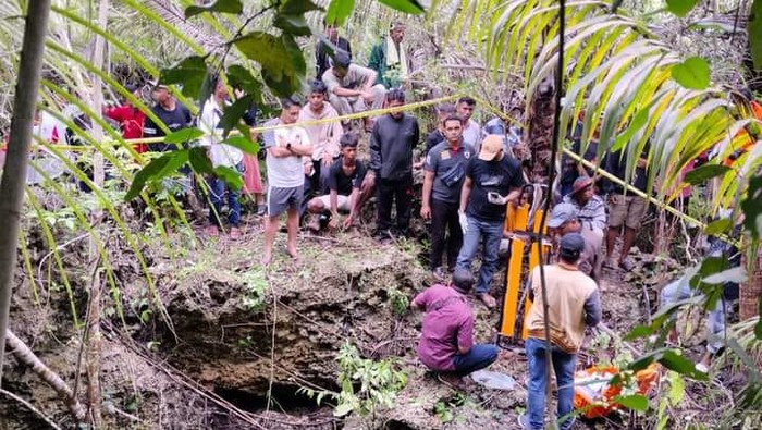Lokasi penemuan mayat bocah di Buton Selatan, Sultra.