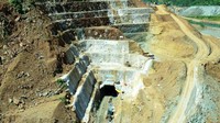 Saat ini pembangunan bendungan masih dalam tahap penyelesaian konstruksi dengan progres fisik 27%.  