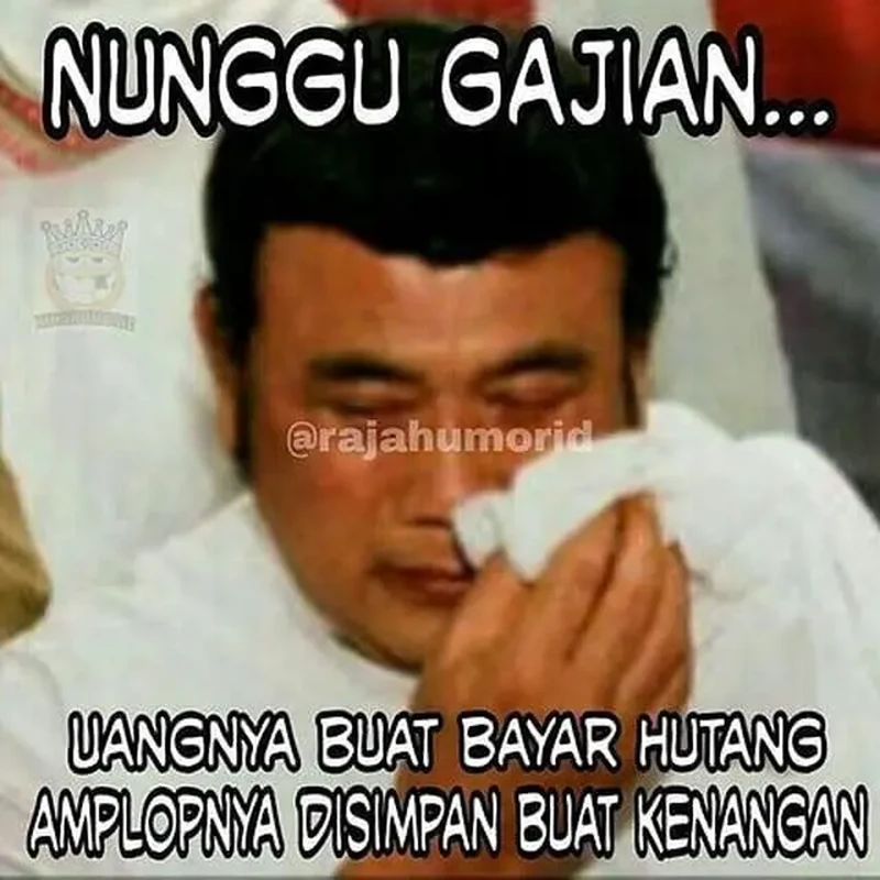 Nunggu gajian adalah kegiatan yang bikin hati dagdigdug. Sebentar lagi bisa jajan cilok lagi kok, detikers. Sabar, ya!