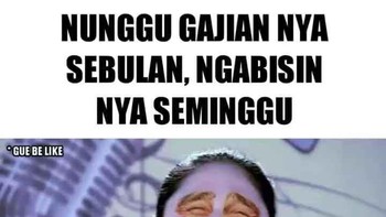 Gapapa, nanti jadi orang sukses gajinya unlimited. Foto: Facebook/Meme Jones Indonesia