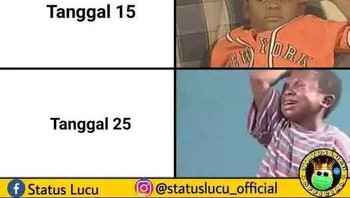 Mana nih pejuang tanggal 1. Ayo semangat! Foto: Instagram/statuslucu_official